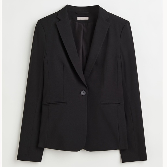 EUC H&M Black Blazer Size 6 - Picture 1 of 8